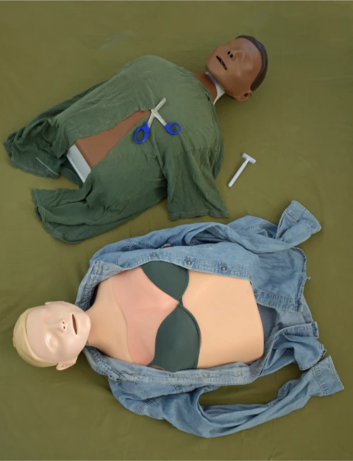Førstehjælpskurser i København og Sjælland. First aid courses in Copenhagen and Zealand. Realistiske øvelser. Realistic exercises